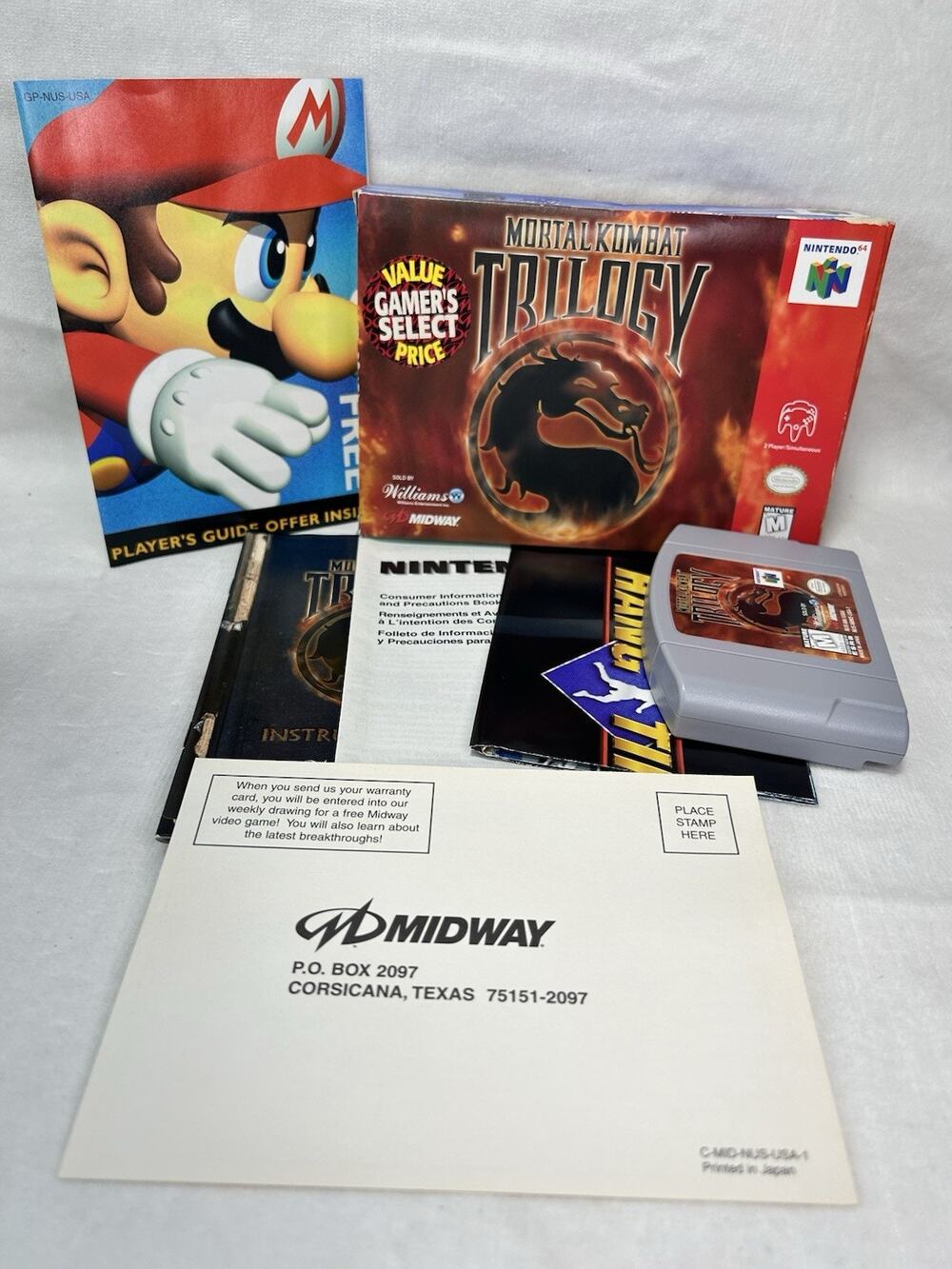 Mortal Kombat Trilogy Nintendo 64 N64 Complete In Box CIB Excellent Condition